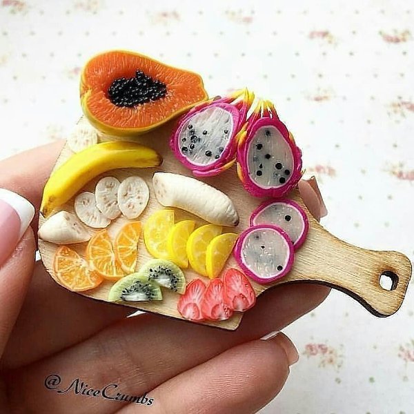 Миниатюрные нарезки — словно настоящие! Респект мастеру. Автор: nicecrumbs (instagram) #креатив@bon - 8