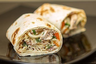Шаверма .Ингредиенты: -Куриная грудка (или другое мясо) - 1 шт. -Капуста - 1/2 вилка -Огурцы - 2 ...