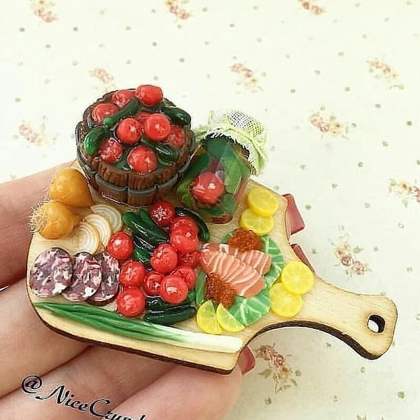 Миниатюрные нарезки — словно настоящие! Респект мастеру. Автор: nicecrumbs (instagram) #креатив@bon - 5