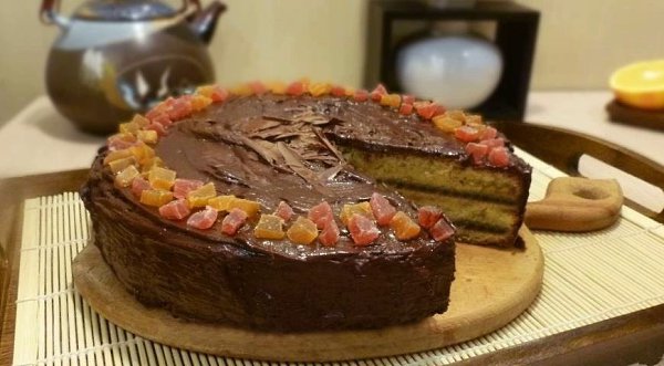 Яффский торт (с марципаном и горькими апельсинами).Яффский торт (с марципаном и горькими ...