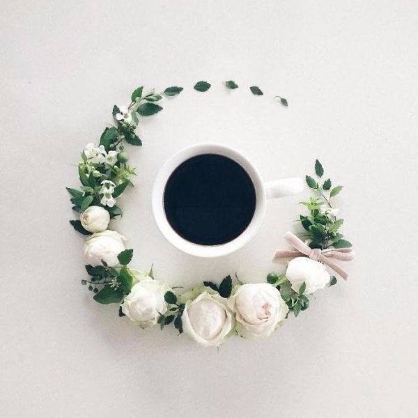 Всем бодрого утра! Искусство утреннего кофе: работы La Fee De Fleur.#настроение@ican - 10