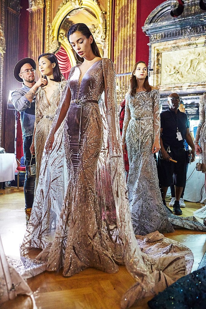 #@sewing_school.Ziad Nakad. Backstage Haute Couture Paris Fashion week Fall-Winter 2018 - 5