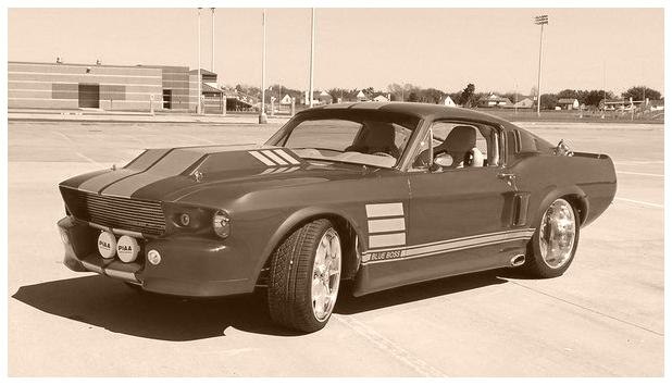 Ford Mustang Blue Boss Custom