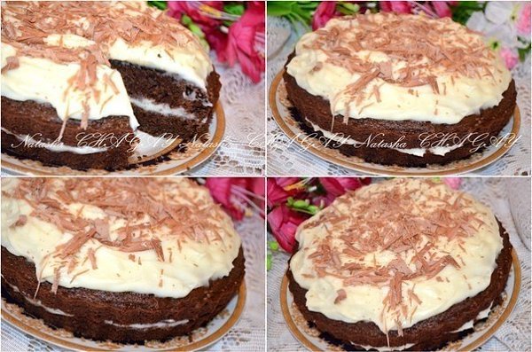 Шоколадный торт с заварным кремом.Автор: Наташа ЧагайДля теста:2 яйца0,5 стакана подсолнечного ... - 2