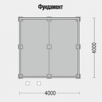 Очень удобный и не дорогой вариант дачного домика 4*4 с террасой 2м. Экономичное и очень разумное ... - 2