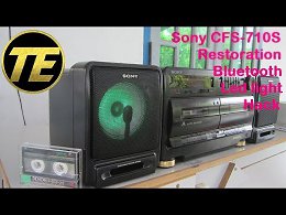 Sony CFS-710S Restoration & Bluetooth + Led light Hack