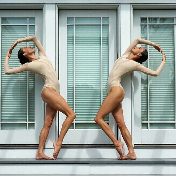 Прекрасные сестры chintwins с не менее прекрасной йогой.#настроение@ican - 5