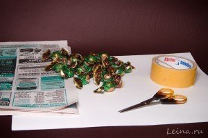 Елочка из конфет. Мастер-класс. - 2