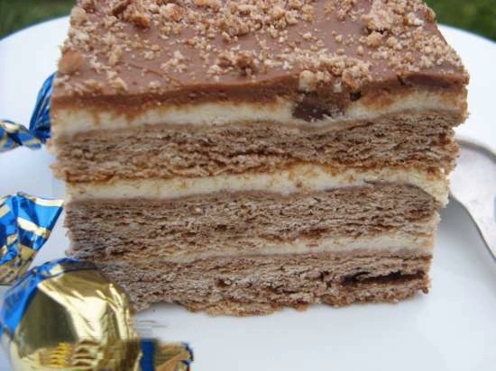 Торт шоколадный песочный с творожным кремом. Ингредиенты Для теста Масло сливочное 100 гр. мука ... - 6