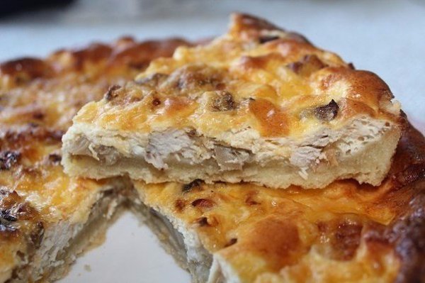 Киш с индейкой и грибами.Тесто:Мука — 200 г. Сливочное масло (холодное!) — 100 г.Соль — ...