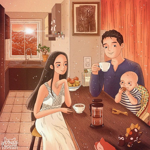 Счастливые семейные моменты.Автор: dina.odess (Инстаграм)#настроение@ican - 2