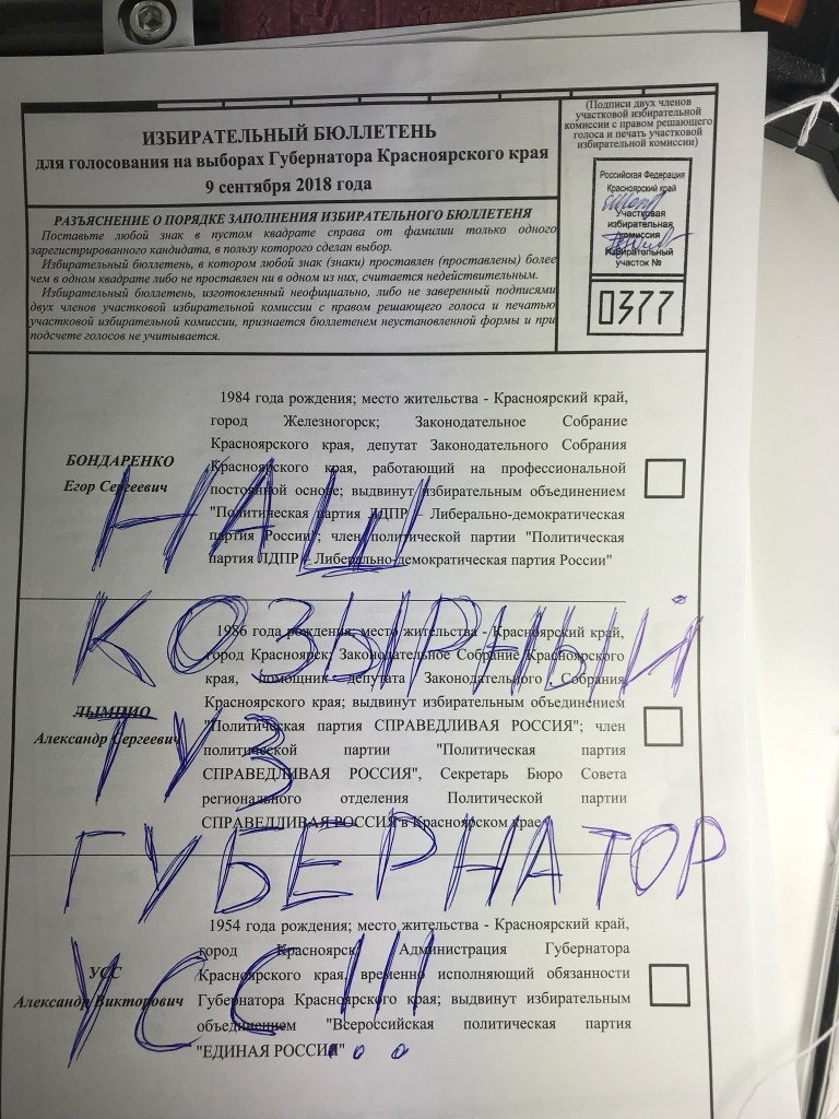 Все, все участки в Красноярском крае закрыты. Многие люди пишут об очень низкой явке избирателей. По ...