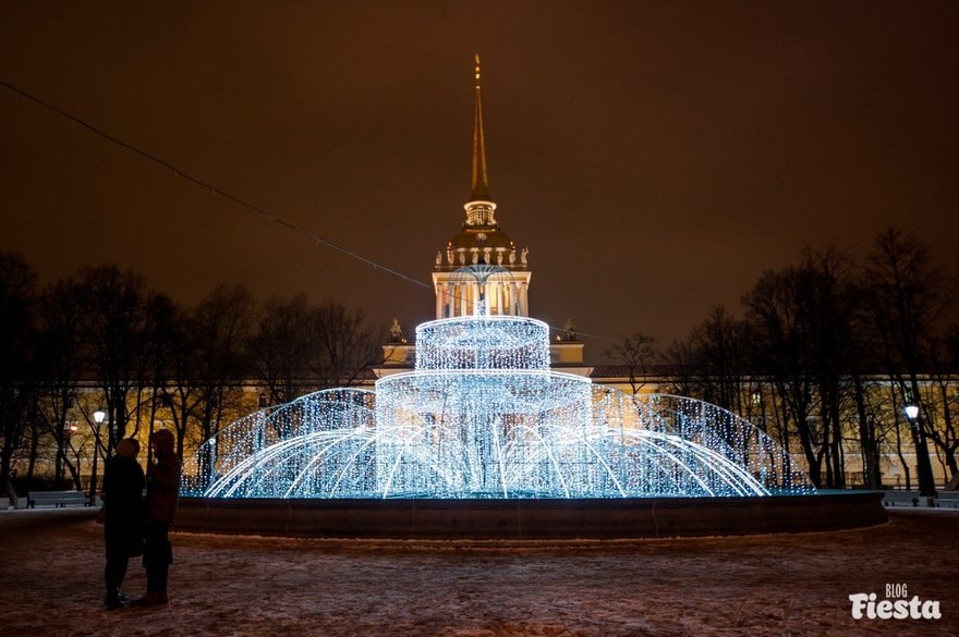 Адмиралтейство ночью фото