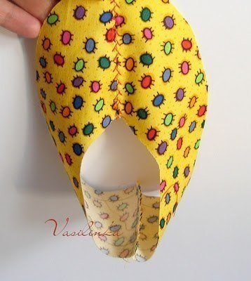 Шьём тапочки - 2