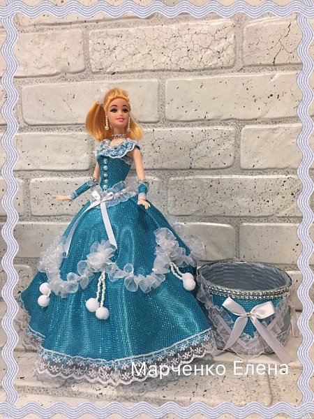 #игрушки@fan_handmade.Куклы шкатулки. Шкатулочка накрывается платьем куклы. - 3