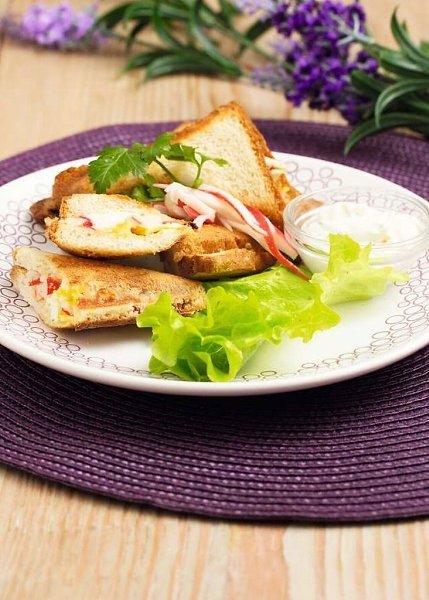 Вкусные сендвичи с крабовыми палочками, пробовали такие?