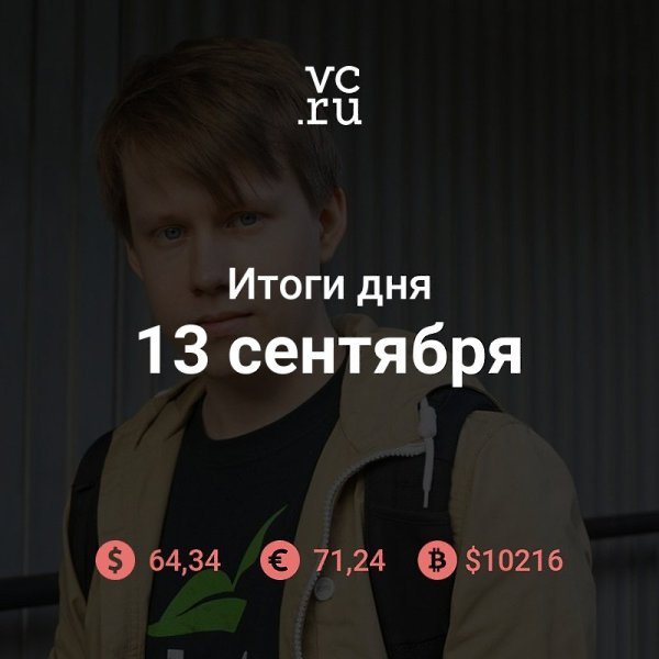 Итоги дня.— Сооснователь и главред TJ Никита Лихачёв покинул издание https://vc.ru/media/82860— ...