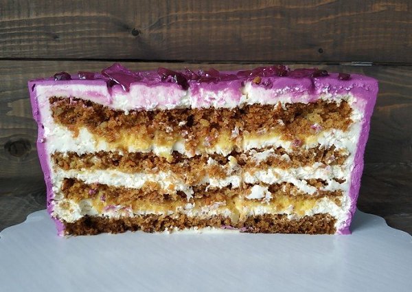 Делаем морковный торт с апельсиновым курдом. Для торта диаметром 18 см и весом 2.5 кг нам ... - 2