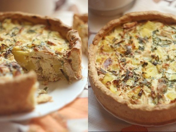 Пирог с курицей и картофелем. Идеальное сочетание! Тесто потрясающе нежное, но в то же время ...