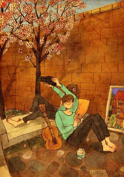 Художник «Puuung» рисует очень милые и теплые иллюстрации, в которых воплощает простые, но очень ... - 7