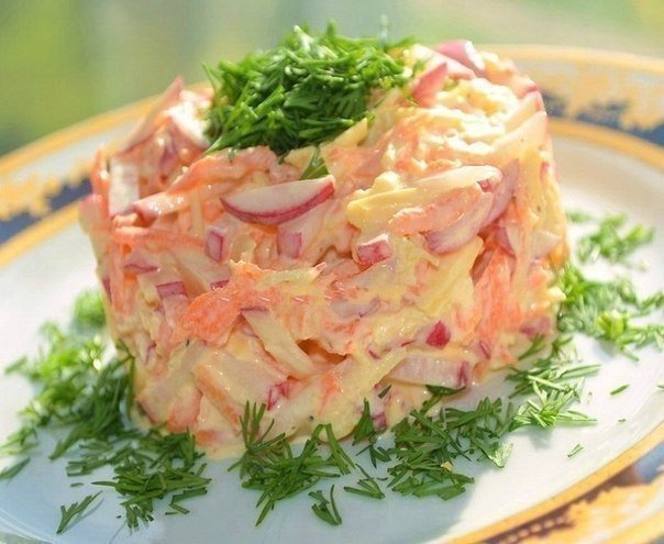 Вкусный салат для похудения . Итого на 100 грамм 82 ккалБ/Ж/У 6.4 / 3.5 / 6.3Для приготовления ...