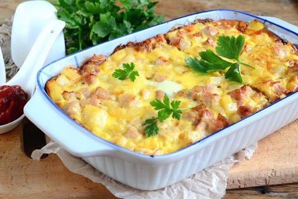 Быстрая запеканка .Проще простого, а как вкусно и сытно!Сохрани и приготовь Количество порций: 3–4 ...