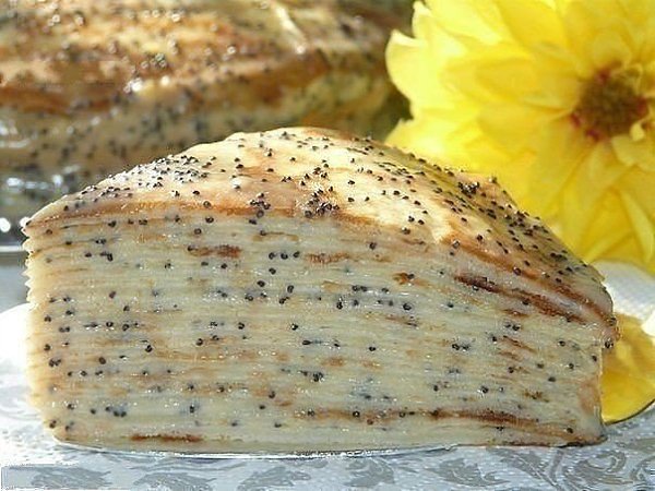 Блинный торт Маковка с заварным кремом. Любимый тортик нашей семьи!!! Обязательно попробуйте! ...