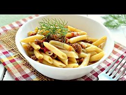    / pasta with meat