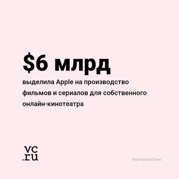 Изначально бюджет съёмок для Apple TV+ составлял $1 млрд, но со временем его пришлось увеличить — ...