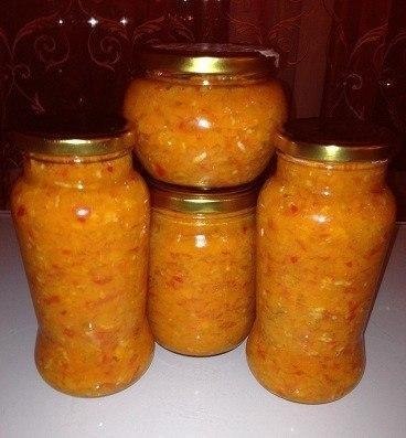 МОРКОВНАЯ ИКРА.1,5 кг помидор1кг.моркови100 г чеснока100 г сахара1 стакан масла1 ст.л.соли1 ...