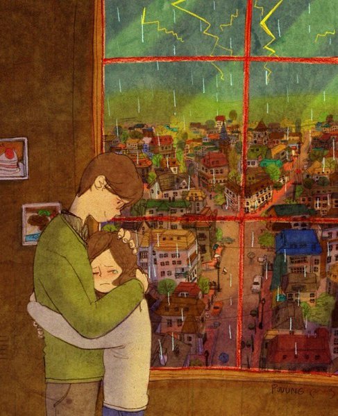Художник «Puuung» рисует очень милые и теплые иллюстрации, в которых воплощает простые, но очень ... - 3