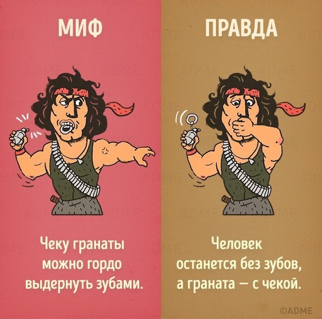 Mифы кинeматогрaфа, выдaвaeмые за peaльность - 8