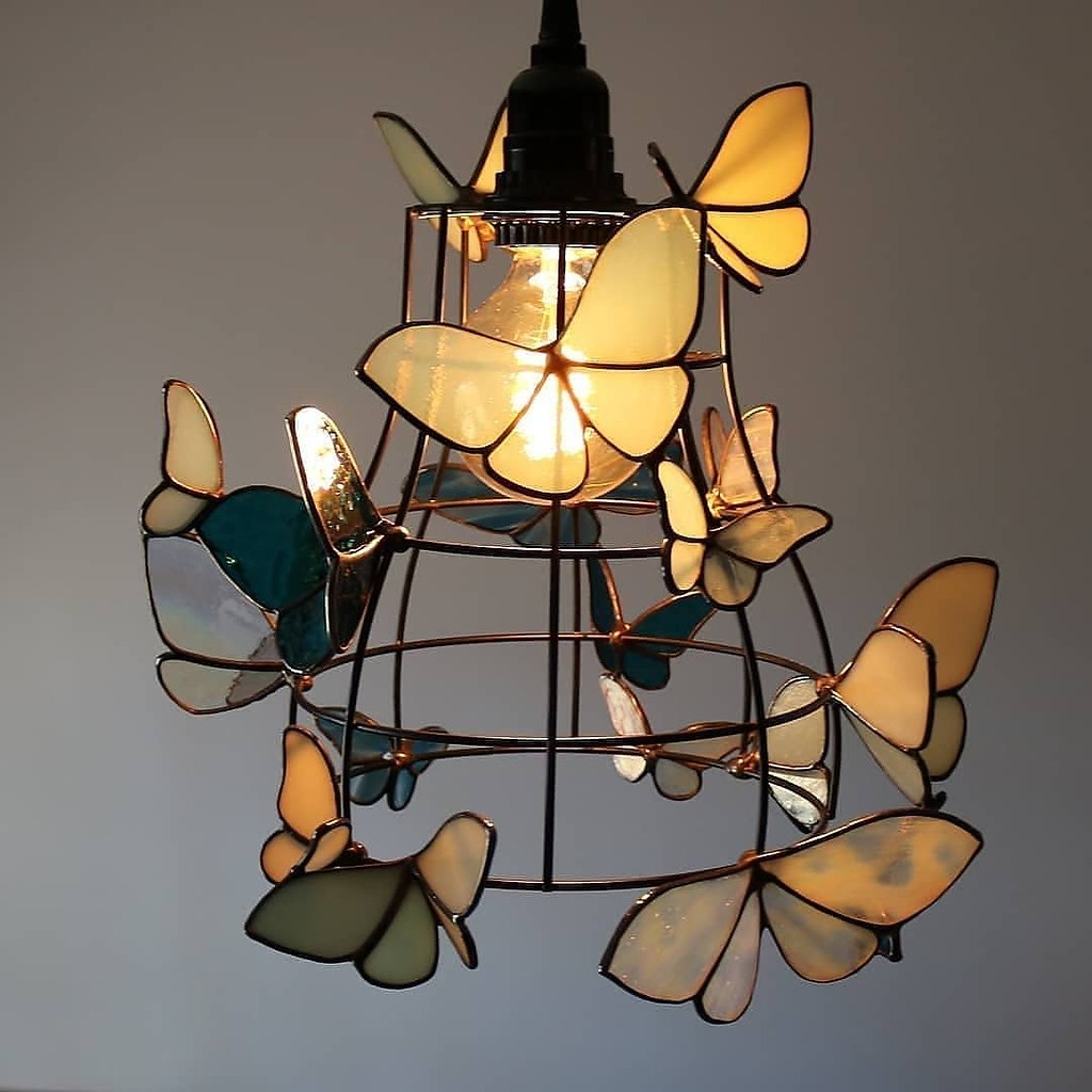 Люстра Glass Butterfly Chandelier