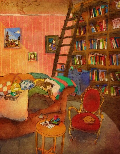 Художник «Puuung» рисует очень милые и теплые иллюстрации, в которых воплощает простые, но очень ... - 10