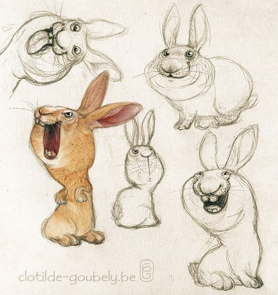 милые зверюшки от художника Clotilde Goubely - 4