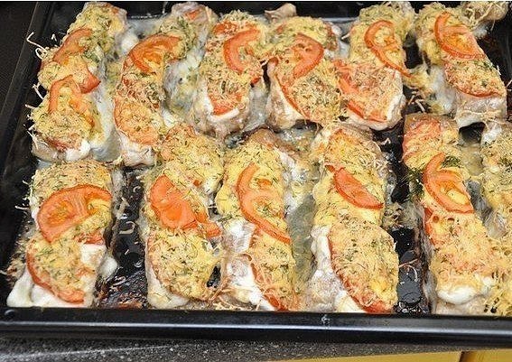 Рыбка с сыром и помидорами | Рецепты | Фотострана | Пост №2119851235
