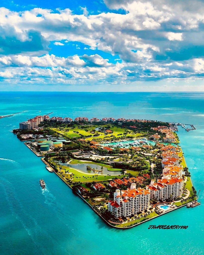 Fisher Island, Florida. - 2