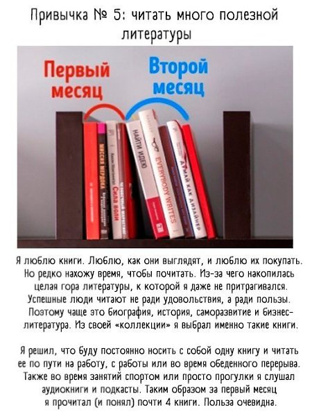 Привычки успешных людей, которые советуем внедрить в свою жизнь.+ не забывайте о новых знакомствах и ... - 5