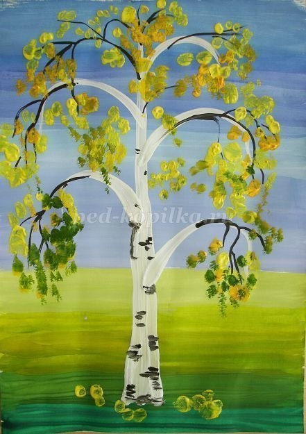 РИСУЕМ БЕРЕЗКУ! Люблю берёзку русскую, То светлую, то ... | Для ВАС ...