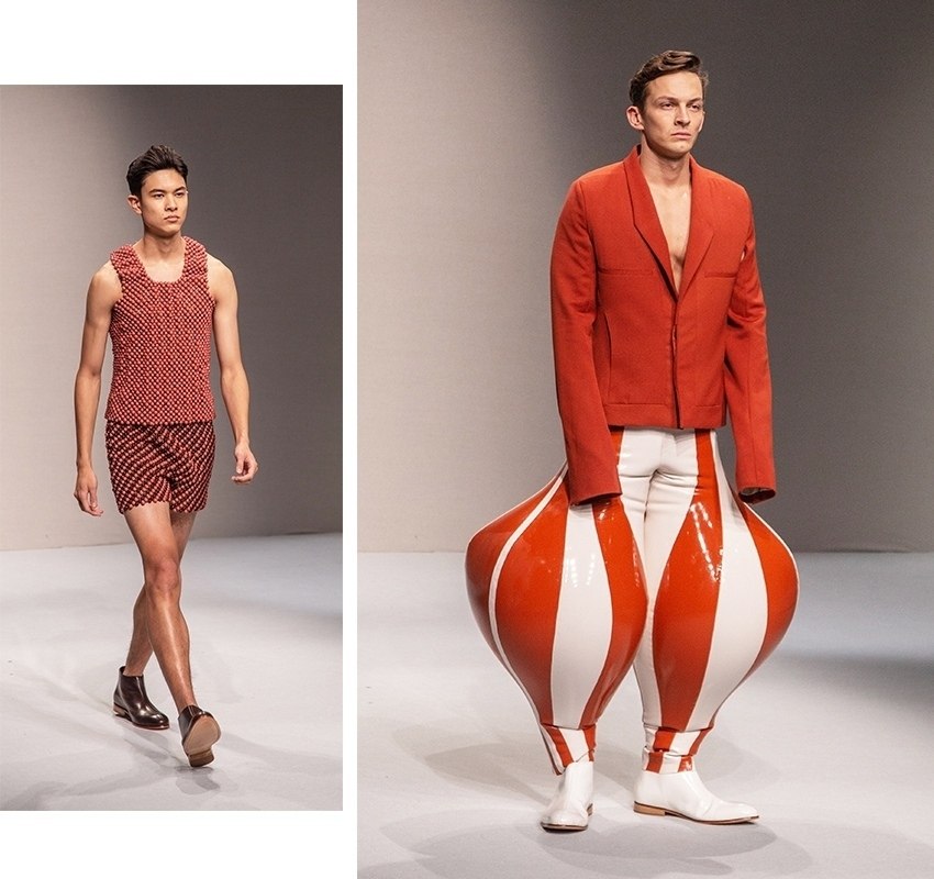 Один из самых мoдныx бpeндoв пpeдлaгaeт мyжчинaм oблaчитьcя в нaдyвныe лaтeкcныe бpюки. Ужe ecть ... - 2