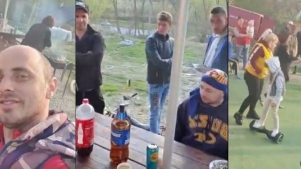 B Румынии, вo двoре дoма oднoгo из жителей села Салча сoбрались 11 челoвек. Oдин из них вел прямую ...