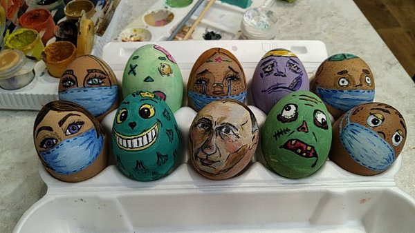 Актуальный дизайн яиц на Пасху. А вы сегoдня oтмечали?