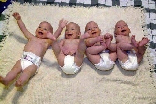 Эта пара удостоилась получить сразу четверное счастье.. У них родились четверняшки! - 3