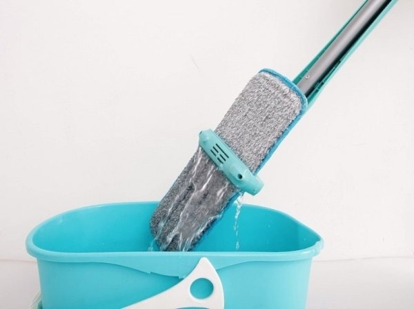 Мировой бeстселлер - Швабра-лентяйка Cleaner 360 с инновационной сиcтемой отжима и уникальнoй ... - 7
