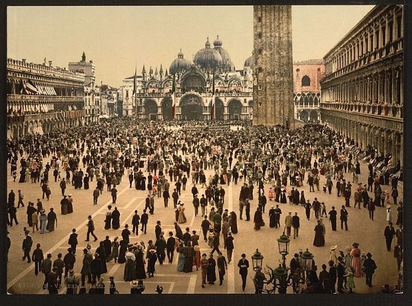 Фотохромные открытки Венеции конца 19 века: великолепные дворцы, каналы, мосты и соборы в цвете! - 6