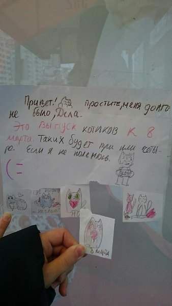 Вот такая милота появилась на остановке около дома))).Ехали на работу, увидели, не смогли уйти без ...