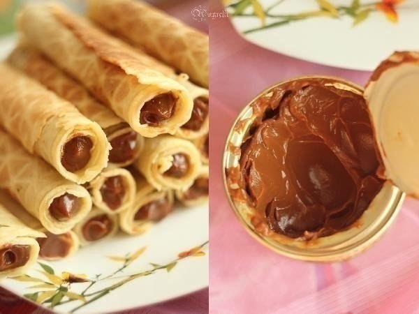Трубочки со сгущенкой.Ингредиенты:сахар - 100 гряйцо - 1 штмука - 1 стакансливочное масло ...