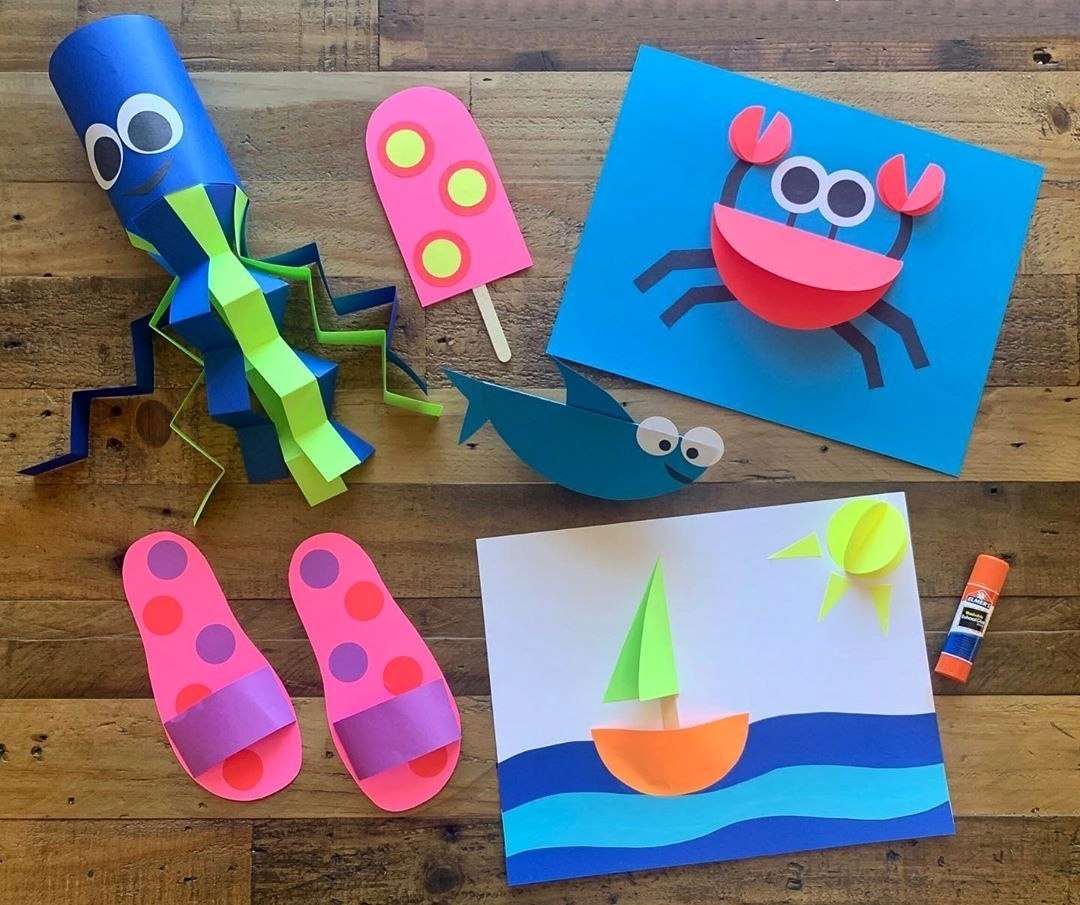 Поделки для самых маленьких - фото идей легких детских поделок из бумаги и пластилина
