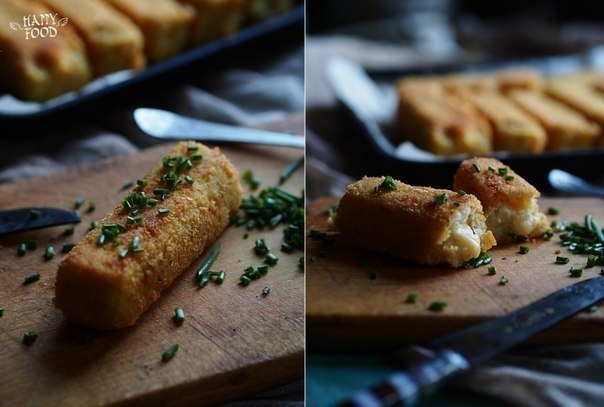 Картофельные палочки с сыром. Прекрасный вариант для дружеской посделки - это блюдо может выступать ...