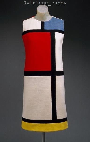 ae Mondrian o Yves Saint Laurent, 1965 .